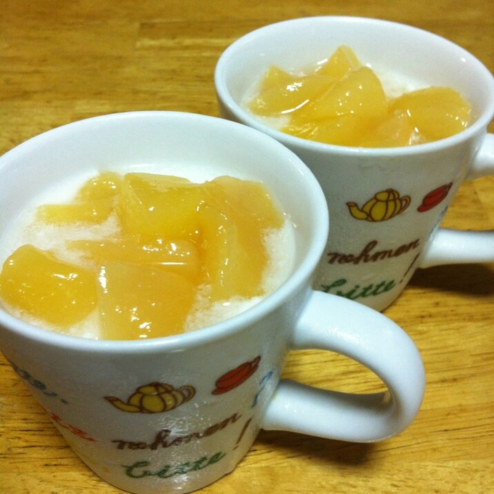 桃の梅シロップ煮